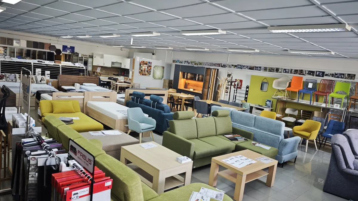 Showroom s materiály a vzorky